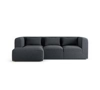 Habitat Lars Left Hand Corner Sofa - Charcoal - Ash Leg