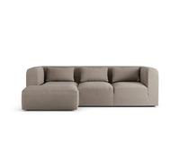 Habitat Lars Left Hand Corner Sofa - Mocha - Ash Leg