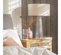 Habitat Le Marais XL Ribbed Glass Table Lamp Base Only-Clear