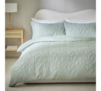 Habitat Leaf Pinsonic Green Bedding Set - Single