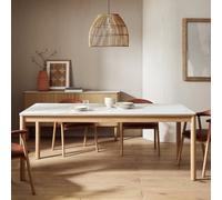 Habitat Lex Ceramic 10 Seater Dining Table - Oak