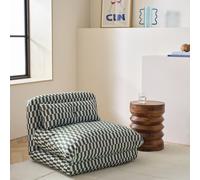 Habitat Lexi Single Fabric Chairbed - Blue & Green