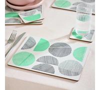 Habitat Linear Circles Set of 4 Placemat and Coasters
