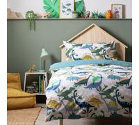 Habitat Little Dino White Kids Bedding Set - Single