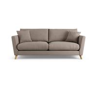 Habitat Lomond Fabric 4 Seater Sofa - Mocha - Ash Leg