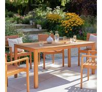 Habitat Luana Rectangular Garden Table - Light Wood