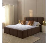 Habitat Malone Kingsize End Lift Ottoman Bed - Brown