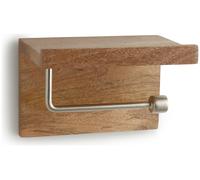 Habitat Mango Wood Toilet Roll Holder Shelf - Natural