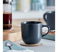 Habitat Matte Glaze Set of 4 Stoneware Mugs - Charcoal