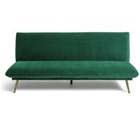 Habitat Matteo Velvet 2 Seater Sofa Bed - Green