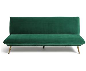 Habitat Matteo Velvet 2 Seater Sofa Bed - Green