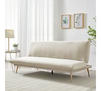 Habitat Matteo Velvet Clic Clac Sofa - Champagne