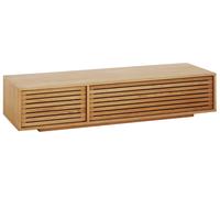 Habitat Max Slatted 2 Door TV Unit - Natural