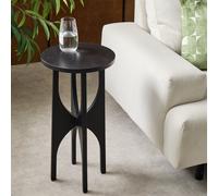 Habitat Mid Century Pedestal Side Table - Black