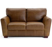 Habitat Milford Leather 2 Seater Sofa - Tan