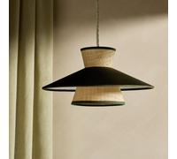 Habitat Mini Otto Green Velvet Easy Fit Lampshade - 35cm