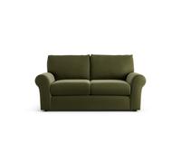 Habitat Molton Velvet 2 Seater Sofa - Moss Green