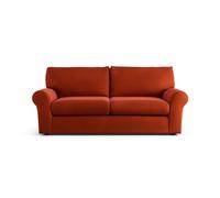 Habitat Molton Velvet 3 Seater Sofa - Burnt Orange