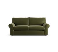 Habitat Molton Velvet 3 Seater Sofa - Green