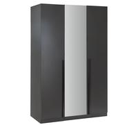 Habitat Munich 3 Door Mirror Wardrobe - Anthracite