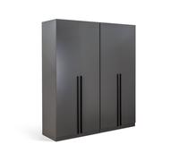 Habitat Munich 4 Door Wardrobe - Anthracite