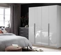 Habitat Munich 4 Door Wardrobe - White