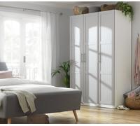 Habitat Munich Panelled 3 Door Wardrobe - Grey