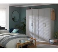 Habitat Munich Panelled 4 Door Wardrobe - Grey