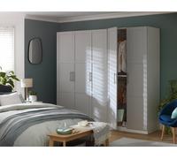 Habitat Munich Panelled 5 Door Wardrobe - Grey