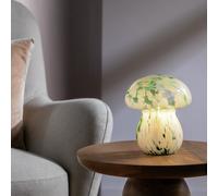 Habitat Mushroom Glass Battery Powered Table Lamp - Green