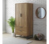 Habitat Nomad 2 Door 2 Drawer Wardrobe - Oak Effect