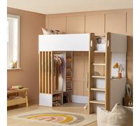 Habitat Norah Teen Slatted High Sleeper Bed Frame- White