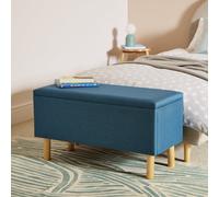 Habitat Olivia Large Ottoman Storage Box - Blue