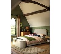 Habitat Onda Linen Double Headboard - Stripe Sage