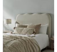 Habitat Onda Linen Kingsize Headboard - Natural
