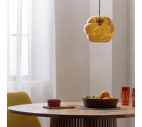 Habitat Orange Glass Honeycomb Easy Fit Lampshade - 25cm