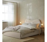 Habitat Orton Fabric Superking End Lift Ottoman Bed - Beige