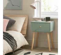 Habitat Otto 1 Drawer Bedside Table - Green