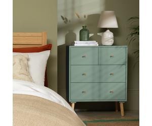 Habitat Otto 4 Drawer Chest - Sage Green