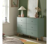 Habitat Otto 6 Drawer Chest - Green