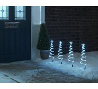 Habitat Pack of 4 Christmas Spiral Tree Path Finder Lights