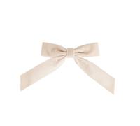 Habitat Pack of 6 Velvet Clip on Bows - Cream