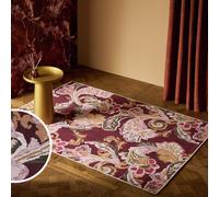 Habitat Paisley Printed Red Flatweave Rug - 120x170cm