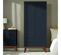 Habitat Pimlico 2 Door 2 Drawer Wardrobe - Blue