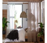 Habitat Plain Voile Curtains Panel - White