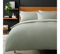 Habitat Polycotton Green Reversible Bedding Set - King size
