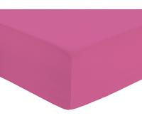 Habitat Polycotton Plain Cerise Fitted Sheet - Single