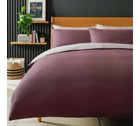 Habitat Polycotton Purple Reversible Bedding Set - Double