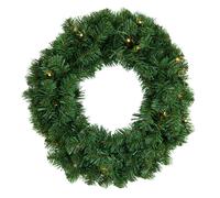 Habitat Pre Lit Green Christmas Wreath