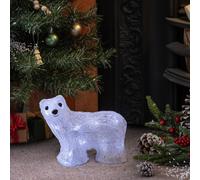Habitat Prelit Christmas Acrylic Polar Bear Decoration